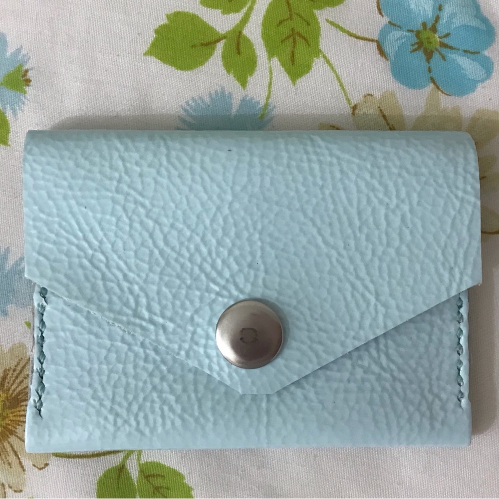 Hand Crafted Teal Leather Wallet